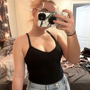 black tank top